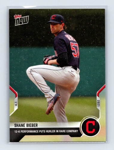 2021 Topps Now 3 Shane Bieber