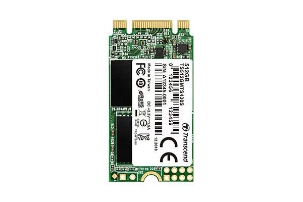 Transcend W127153482 TS512GMTS430S 420S 512GB M.2 2242 SSD SATA3 B+M Key, T ~E~