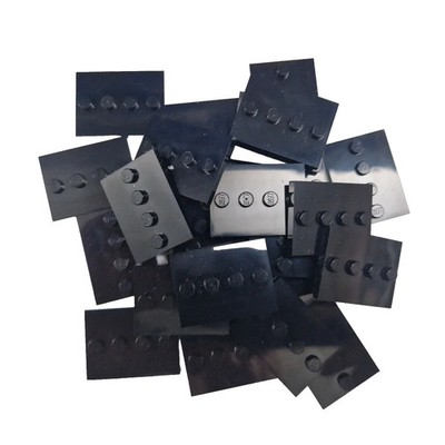 25 Stück LEGO  3x4 Standplatte Schwarz für Minifiguren 88646 NEU