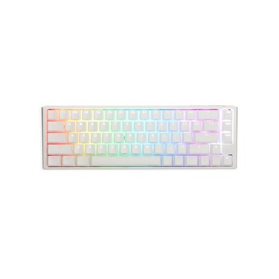 Ducky One 3 White 65% Mechanical Keyboard: Quack Mechanics Dampening, Hot-Swa...