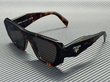 PRADA PR B18S 17N06B Root Tortoise Dark Brown Women's 53 mm Sunglasses