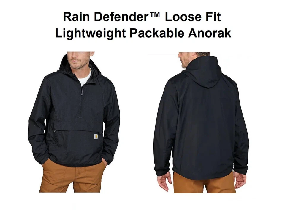 CARHARTT Workwear Windbreaker Überzieh Jacke 105749 schwarz ULTRAS Loose Fit - Bild 3 von 3