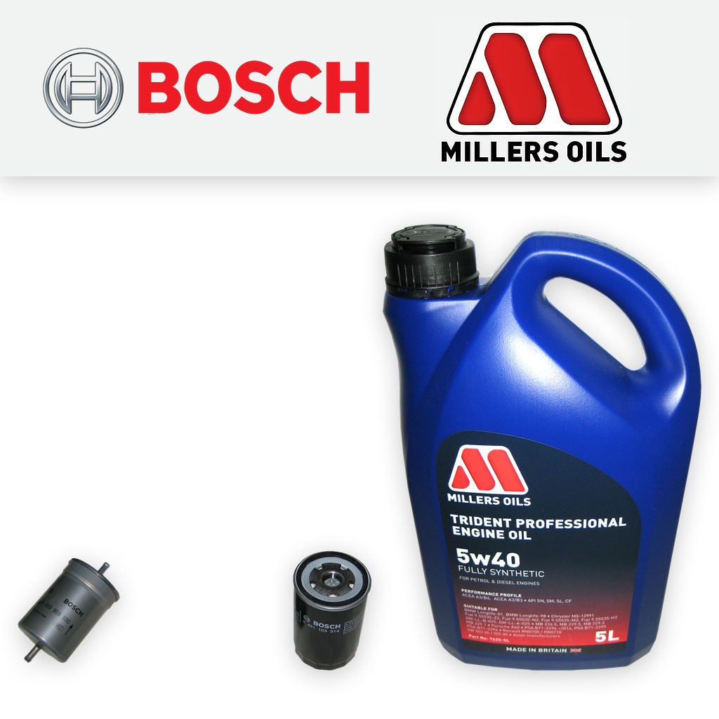 SERVICE KIT for AUDI A4 (B5) 1.6 8V OIL FUEL FILTERS +OIL (1995-2001)