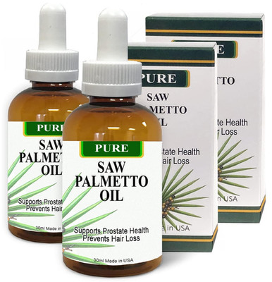 Pure Organic Saw Palmetto Oil - 90-Day Supply - No Fillers, Potent Extract