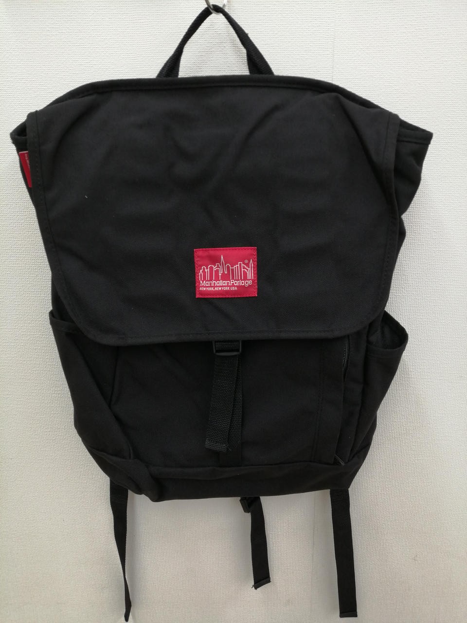 Square Backpack Model Black Manhattan Portage JdR… - image 1