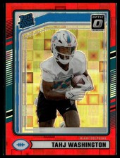 Tahj Washington #346 2024 Donruss Optic Rated Rookies Preview Red Pandora 8043