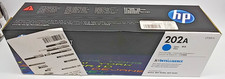 Genuine HP LaserJet 202A CF501A Cyan Toner Cartridge BRAND NEW IN OPEN BOX