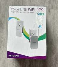 NETGEAR PLW1000 Powerline WiFi Extender – Gigabit Ethernet – NEW Sealed