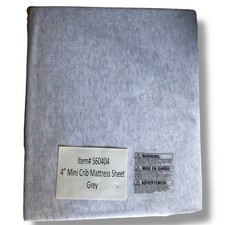 Delta Children  s Mini Crib Mattress Fitted Bed Sheet Grey