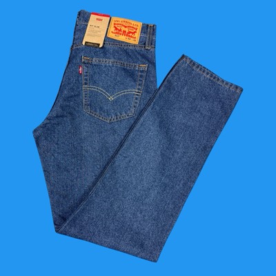 Levi s 511 Jeans Mens Size 34x32 Slim Fit Tapered  Stretch Dark Blue Denim