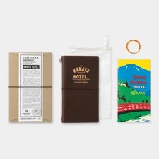 Traveler's COMPANY Notebook Nikko Japan Kanaya Hotel 150th Set Brown Travelers