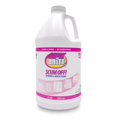 Quick 'n Brite Scum Off Shower Cleaner - No Scrub, 64 Ounce (Pack of 1), Blue