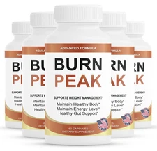 (5 Pack) Burn Peak for Advanced Weight Loss, BurnPeak Fat-Burner Formula