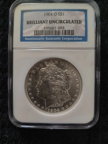 1904 O US Morgan Silver Dollar $1 -ANA Brilliant Uncirculated