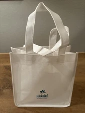 Halekulani Hawai’i  White Reusable Shopper Tote 9 x 9 x 6 Inc