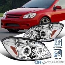 Fits 2005-2010 Chevy Cobalt 05-06 Pontiac G5 Led Halo Projector Headlights Lamps Fits 2005-2010 Chevy Cobalt 05-06 Pontiac G5 Led Halo Projector Headlights Lamps