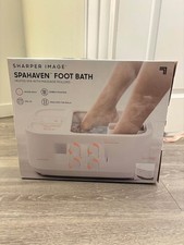 Brand New Sharper Image Spa Haven Foot Bath with Foot Massagers, heat, insulated