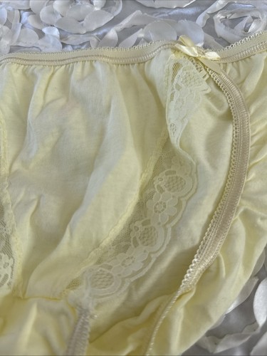 Vintage SO-EN gelbes String Bikini Höschen Größe M - Bild 2 von 5