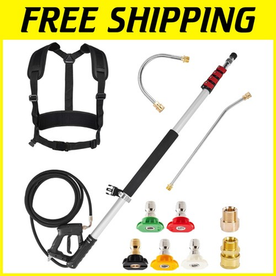 #ad High Pressure Telescoping Wand 20ft for Effortless Gutter and Roof Cleaning $225.10