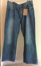 Flyp NOS boot cut Y2K  Leg 100% Cotton Jeans Size 38 x 30 NWT Distressed $48