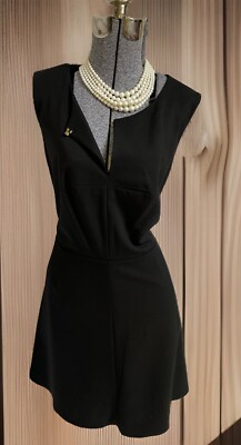 NEW Calvin Klein Dress Size 14 Black Business Dress Fit Flare Suit Separates LBD