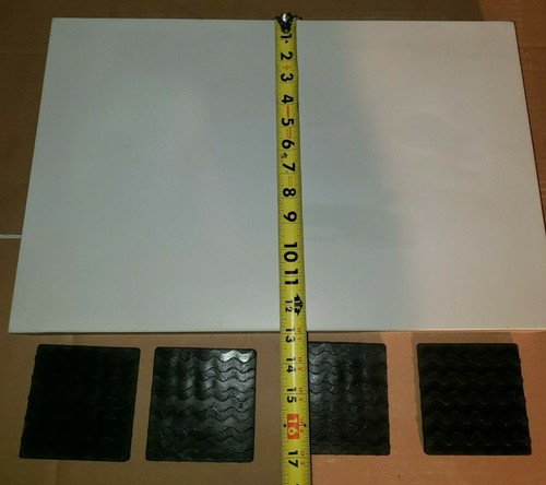 Lab Anti-Vibration Composite Block 20x13x2.5" w/Non-Slip Pads - Picture 4 of 12