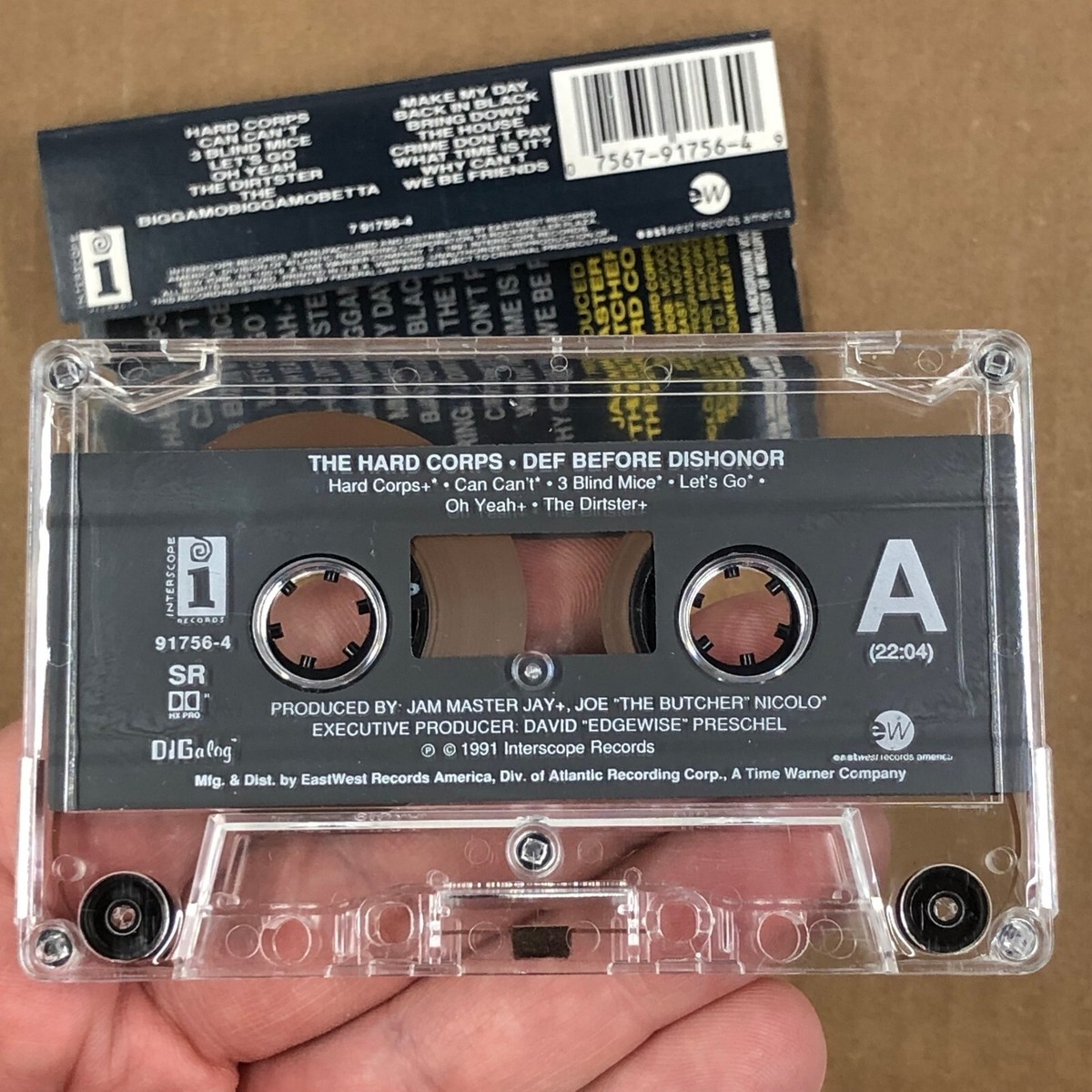 【Mod Jazzコンピ収録/US原盤】『YOU CAN'T SIT DOWN』 THE HARD CORPS DEF BEFORE DISHONOR Cassette Tape 1991 Metal