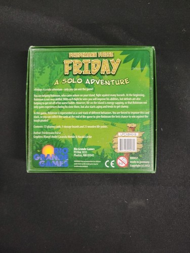 Friedmann Friese Friday Card Game A Solo Adventure 2012 Complete Survival RPG - Picture 3 of 6