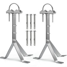 Antenna Mounting Bracket 12 Inch SUS304 Stainless Steel Mast Wall Mount Clamp...