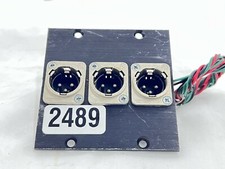 Neutrik 3 3Pin XLR Male Rack Plate Panel 2489 One 