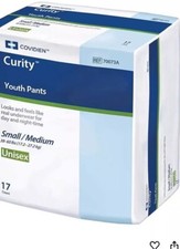 Curity Youth Pants Youth Pull-On Diapers Size Small/Medium Case/68 4 bags of 17