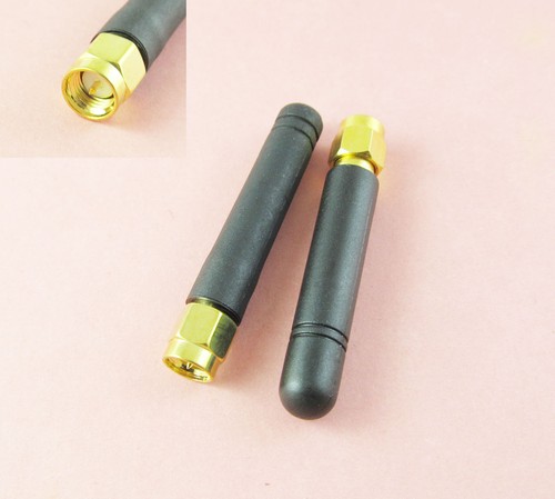 10pcs 433Mhz GSM GPRS SMA Male Plug Straight 5cm Ham Radio Antenna - Picture 2 of 3