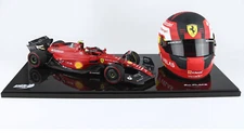 Ferrari F1-75 2022 Bahrain GP Carlos Sainz in 1:18 scale w/ Helmet by BBR