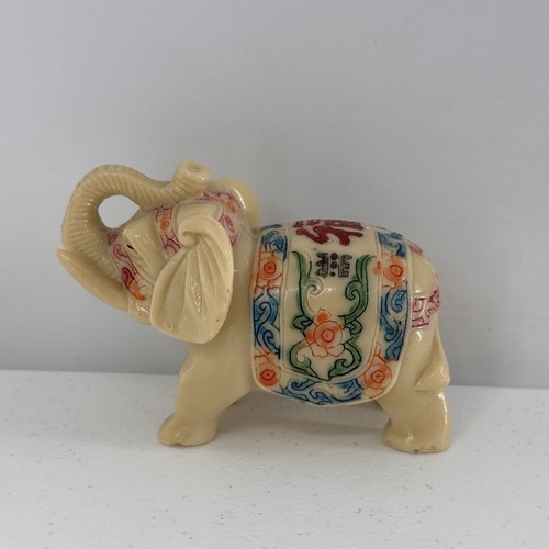 Elephant Statue Figurine Collectible USA Handmade Unique Good Luck Trunk Up a - Picture 8 of 10