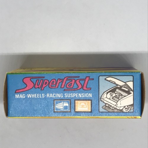 Lesney Matchbox Superfast Datsun 126X No. 33 1973 Yellow/Orange - England W/Box - Picture 21 of 23