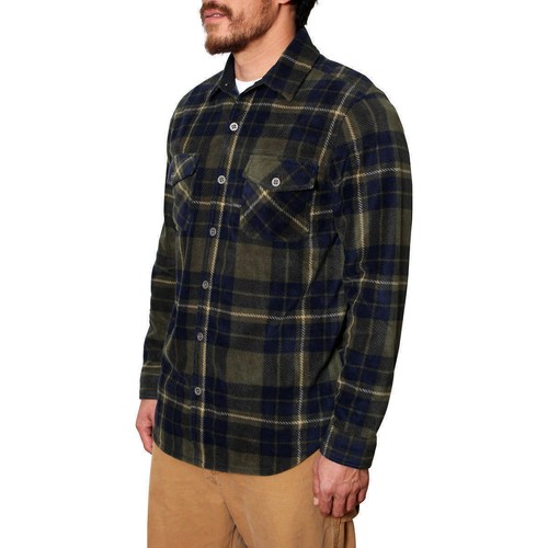 Freedom Foundry Mens Lightweight Plush Plaid Fleece Shirt - Picture 19 of 64