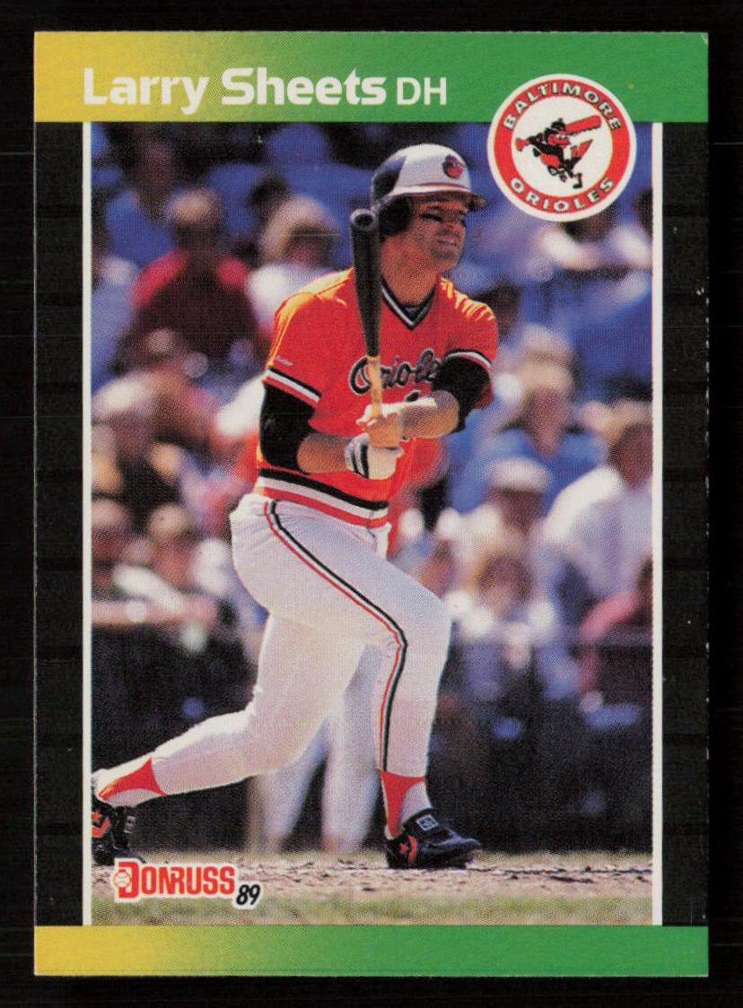 Larry Sheets 1989 Donruss #333 Baltimore Orioles Baseball Card