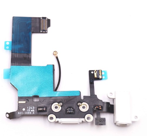 Apple IPHONE 5 Conector de Carga Puerto Micrófono Audio Conector Flex Blanco - Imagen 4 de 5