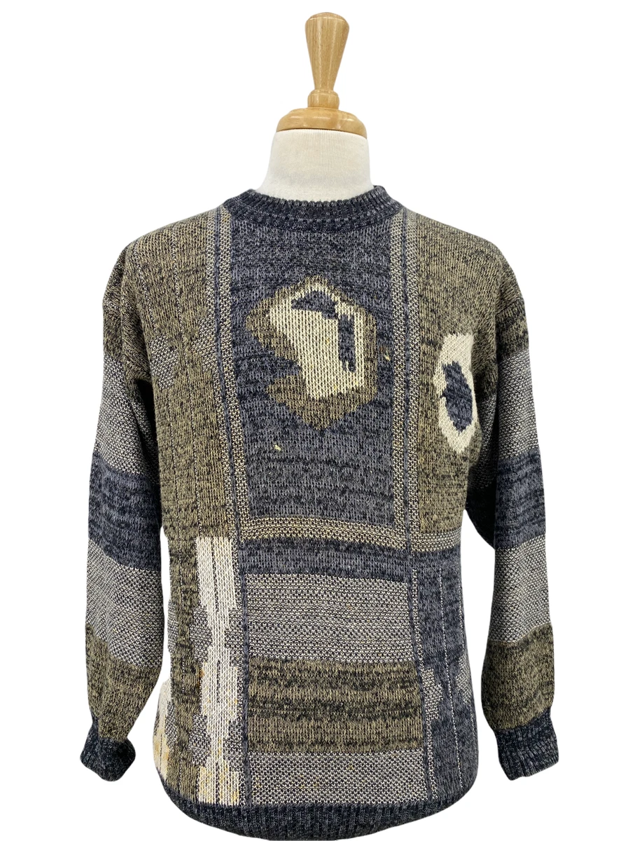 Vintage Generra Collection Menu0026#039;s Pullover Geometric Sweater Acrylic  Blend M 90u0026#039;s | eBay