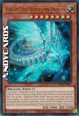 GALAXY-EYES AFTERGLOW DRAGON   Ultra R   RA01 EN017   1Ed   Yugioh!   ANDYCARDS