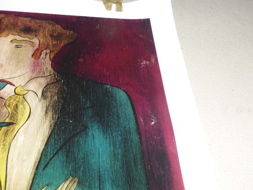FIRMADO LINDA LE KINFF VESTIDO DE NOCHE ESTAMPADO LITOGRAFÍA SERIOLITOGRAFÍA AUTÓGRAFO OBRA DE ARTE - Imagen 9 de 10