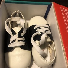 VINTAGE BUSTER BROWN CLOWN SADDLE SHOES SZ 5M 1970  s BOYS TODDLER