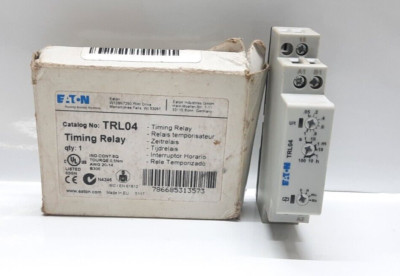 EATON TRL04 TIME DELAY RELAY 4 FUNCTION 24-240 VAC/DC SPDT TIMING 0.05S - 100H