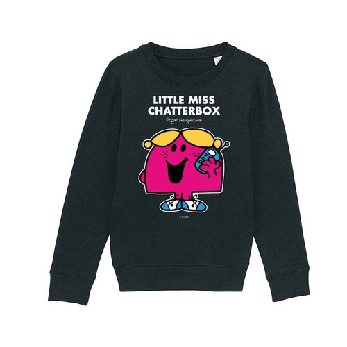 Mr Men Sweatshirt Little Miss Chatterbox Long Sleeve Kids Unisex Jumper Pullover - Picture 2 of 16