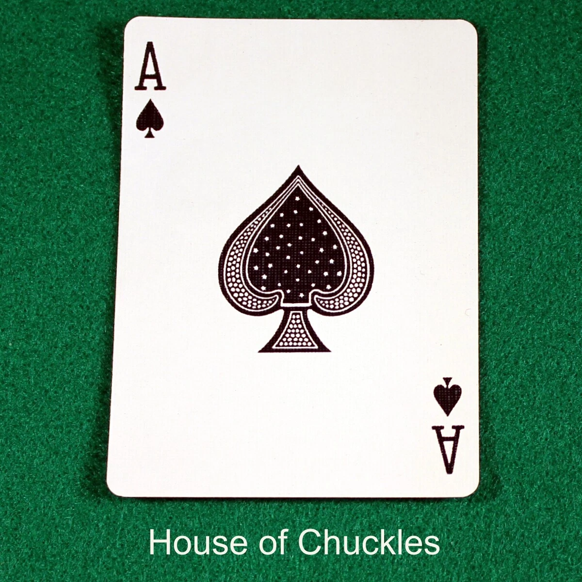 Ace of Spades Blue Bicycle Gaff Playing Card Printed eBay