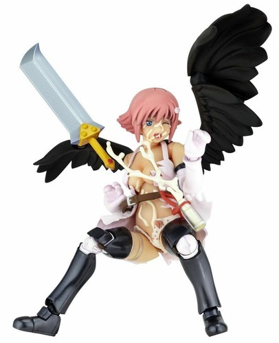 Revoltech Queen's Blade No.004 -EX Angel of Light Nanael 2P Color Figure NEW - Picture 5 of 6