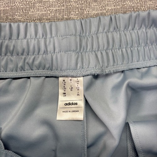 Adidas Track Pants Boys L 16-18 Light Blue 3 Stripes joggers Athletic - Picture 3 of 10
