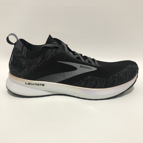 Brooks Levitate 4 Black White Blackened Pearl 1103451D012 Men's | eBay