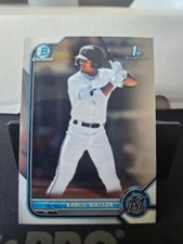 2022 Bowman Kahlil Watson 1st Chrome #BCP-3 Miami Marlins