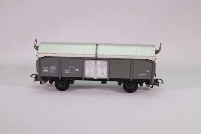DC124 JOUEF 622 Train Ho 1/87 Wagon tombereau SNCF toit coulissant 90498 gris - Photo 1/4